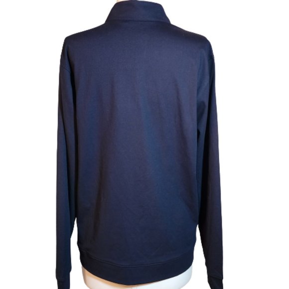 New Zyia Active Mens Navy 1/4 Zip Pullover Shirt Size Medium - Picture 5 of 8